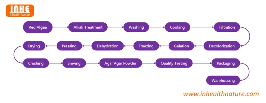 Agar Agar Powder Flow Chart
